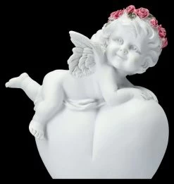 Engel Figur - Putte Mit Rosenkranz Auf Herz -Modell Und Figurengeschäft 2D FS26628 Engel Figur Putte mit Rosenkranz auf Herz 2 1280x1280