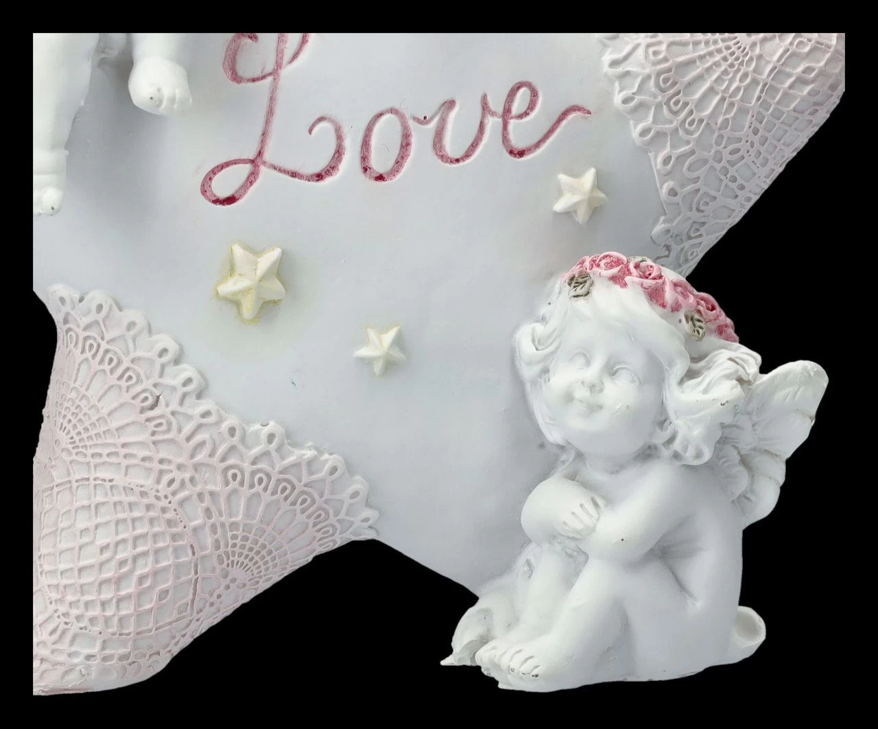 Engel Figur - Putten Mit Stern "Love" 8 Engel Figur - Putten Mit Stern "Love" – Bild 8