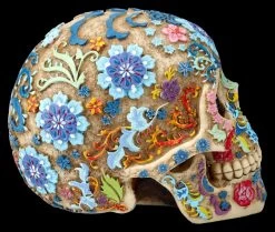 Totenkopf Figur Mit Buntem Blumenmuster 13 Totenkopf Figur Mit Buntem Blumenmuster -Modell Und Figurengeschäft 2D FS26682 Totenkopf Figur mit buntem Bkumenmuster 4 1280x1280