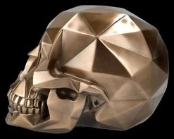 Totenkopf Figur Mit Polygonen Bronziert 10 Totenkopf Figur Mit Polygonen Bronziert -Modell Und Figurengeschäft 2D FS26683 Totenkopf Figur bronziert mit Polygonen 2 1280x1280