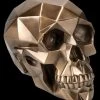 Totenkopf Figur Mit Polygonen Bronziert