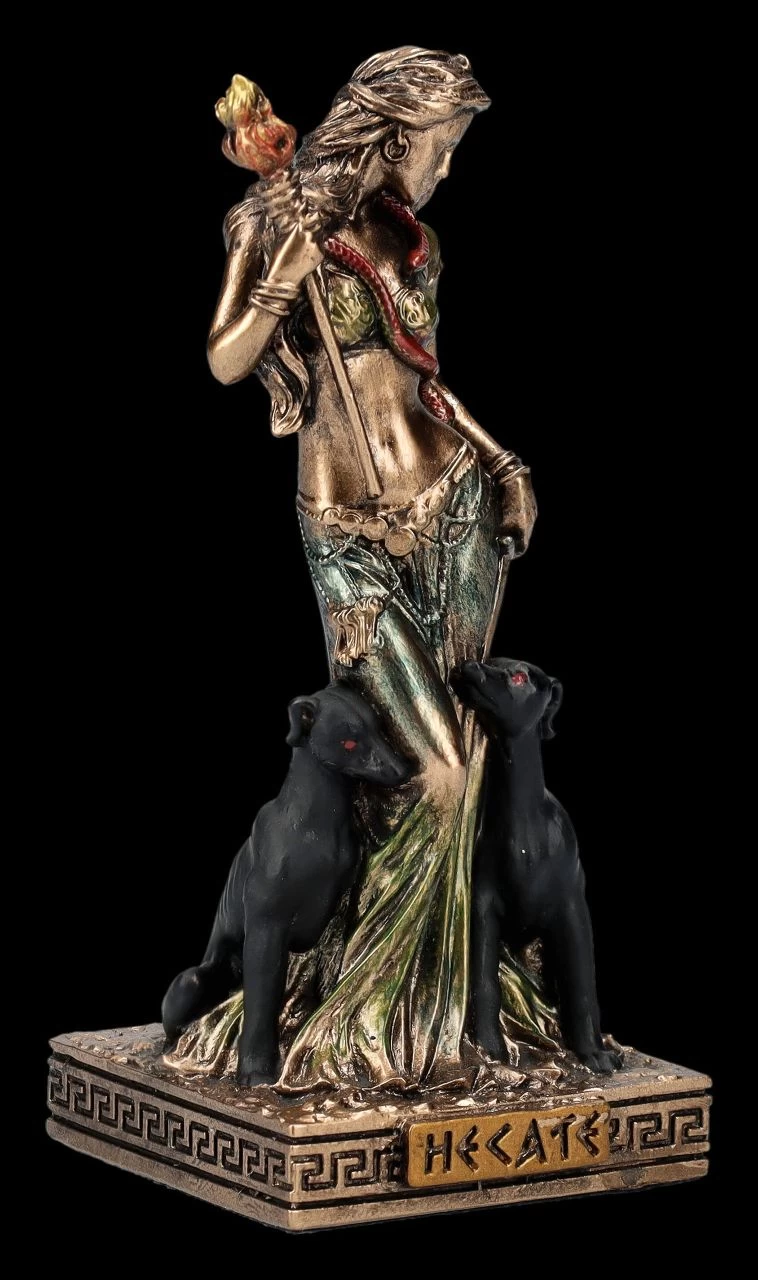 Hekate Figur Klein - Mondgöttin Mit Hunden 2 Hekate Figur Klein - Mondgöttin Mit Hunden – Bild 2