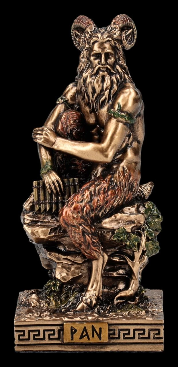 Pan Figur Klein - Gott Mit Panflöte 1 Pan Figur Klein - Gott Mit Panflöte