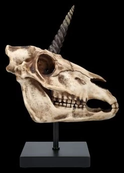 Einhorn Totenkopf Auf Ständer -Modell Und Figurengeschäft 2D FS26768 Einhorn Totenkopf auf Stander 1 1280x1280