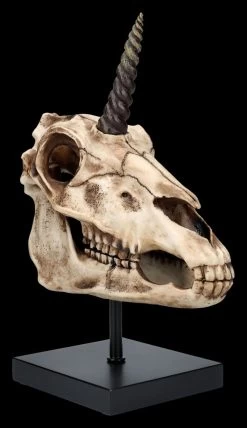Einhorn Totenkopf Auf Ständer -Modell Und Figurengeschäft 2D FS26768 Einhorn Totenkopf auf Stander 5 1280x1280