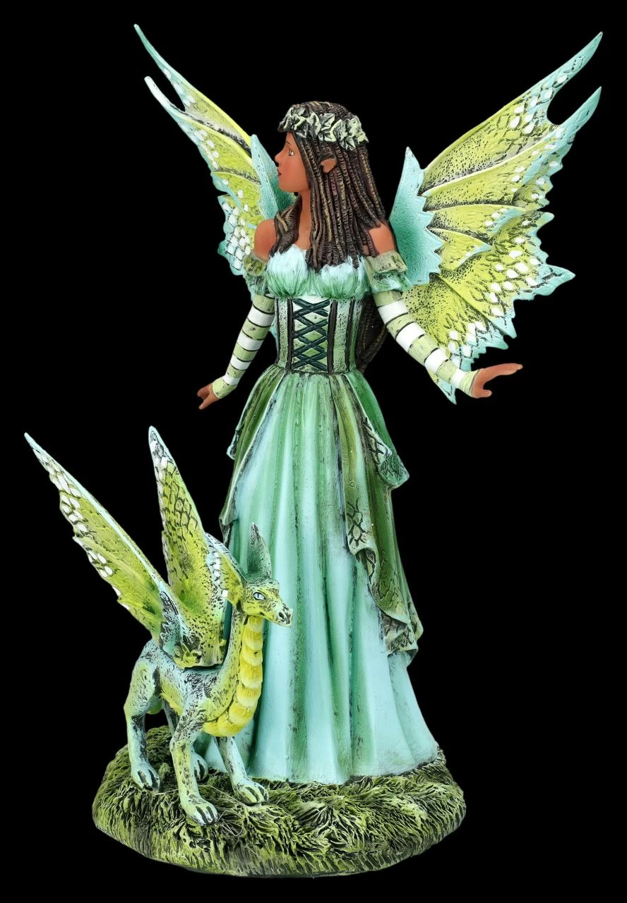 Elfen Figur Mit Drache - Jewel Of The Forest By Amy Brown 6 Elfen Figur Mit Drache - Jewel Of The Forest By Amy Brown – Bild 6