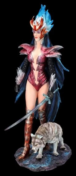 Kriegerin Figur Mit Wolf - Fire Of Ring By Ruth Thompson -Modell Und Figurengeschäft 2D FS26789 Kriegerin Figur mit Wolf Fire of Ring by Ruth Tompson 9 1280x1280