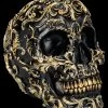 NEMESIS NOW Totenkopf Figur Schwarz-gold - Renaissance