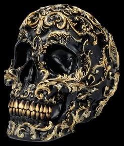 NEMESIS NOW Totenkopf Figur Schwarz-gold - Renaissance -Modell Und Figurengeschäft 2D FS26803 Totenkopf Figur schwarz gold Renaissance 6 1280x1280