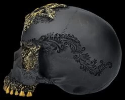 NEMESIS NOW Totenkopf Figur Schwarz-gold - Divine Demise -Modell Und Figurengeschäft 2D FS26808 Totenkopf Figur schwarz Gold Divine Demise 2 1280x1280