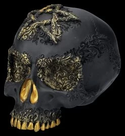 NEMESIS NOW Totenkopf Figur Schwarz-gold - Divine Demise -Modell Und Figurengeschäft 2D FS26808 Totenkopf Figur schwarz Gold Divine Demise 6 1280x1280