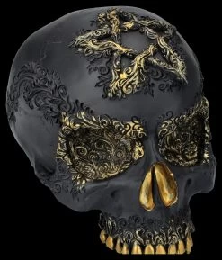NEMESIS NOW Totenkopf Figur Schwarz-gold - Divine Demise -Modell Und Figurengeschäft 2D FS26808 Totenkopf Figur schwarz Gold Divine Demise 7 1280x1280