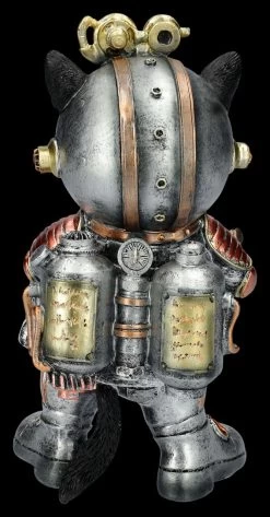 Katzen Figur Im Steampunk Raumanzug - Cat-tack -Modell Und Figurengeschäft 2D FS26844 Katzen Figur mit Stampunk Raumanzug 4 1280x1280