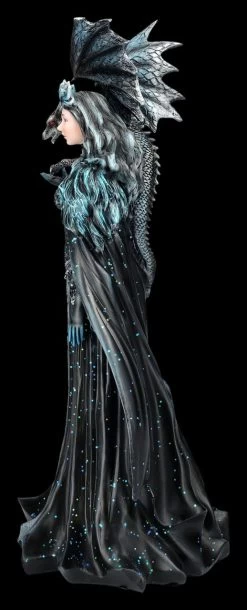 Magierin Figur Schwarz - Dark Queen Mit Drache 10 Magierin Figur Schwarz - Dark Queen Mit Drache -Modell Und Figurengeschäft 2D FS26959 Elfen Figur schwarz Dark Queen mit Drache 2 1280x1280
