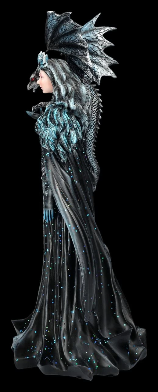 Magierin Figur Schwarz - Dark Queen Mit Drache 4 Magierin Figur Schwarz - Dark Queen Mit Drache – Bild 4