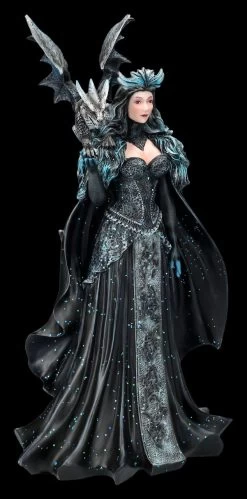 Magierin Figur Schwarz - Dark Queen Mit Drache 9 Magierin Figur Schwarz - Dark Queen Mit Drache -Modell Und Figurengeschäft 2D FS26959 Elfen Figur schwarz Dark Queen mit Drache 5 1280x1280