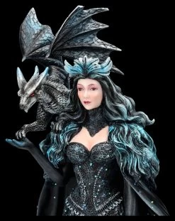 Magierin Figur Schwarz - Dark Queen Mit Drache 13 Magierin Figur Schwarz - Dark Queen Mit Drache -Modell Und Figurengeschäft 2D FS26959 Elfen Figur schwarz Dark Queen mit Drache 8 1280x1280
