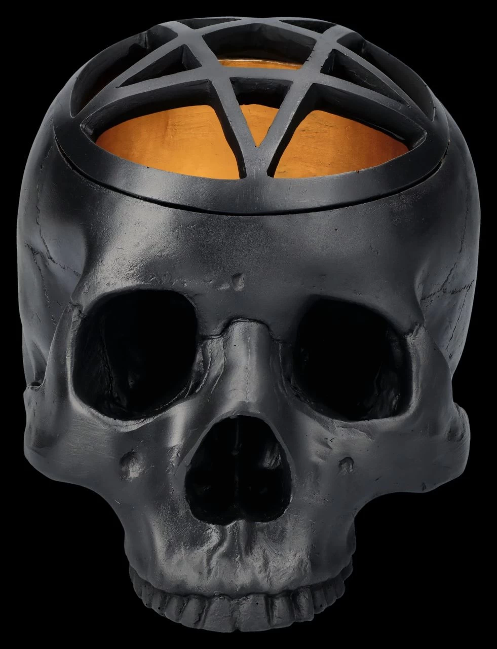 Totenkopf Schatulle Schwarz - Pentagramm Skull 2 Totenkopf Schatulle Schwarz - Pentagramm Skull – Bild 2