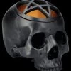 Totenkopf Schatulle Schwarz - Pentagramm Skull