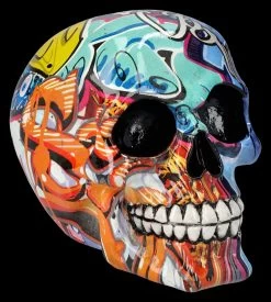 Totenkopf Figur - Graffiti