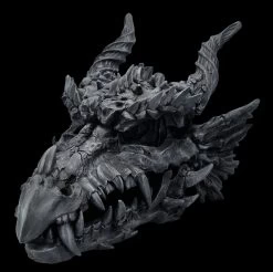 Riesen Drachenschädel Schwarz -Modell Und Figurengeschäft 2D FS27021 Riesen Drachenschadel schwarz 6 1280x1280