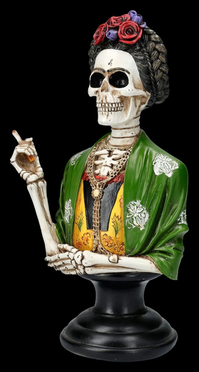 Skelett Figur - Büste Frida 3 Skelett Figur - Büste Frida – Bild 3