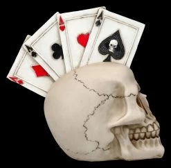 Totenkopf Figur - Pokerkarten - Four Of A Kind -Modell Und Figurengeschäft 2D FS27047 Totenkopf Figur Pokerkarten Four of a Kind 4 1280x1280