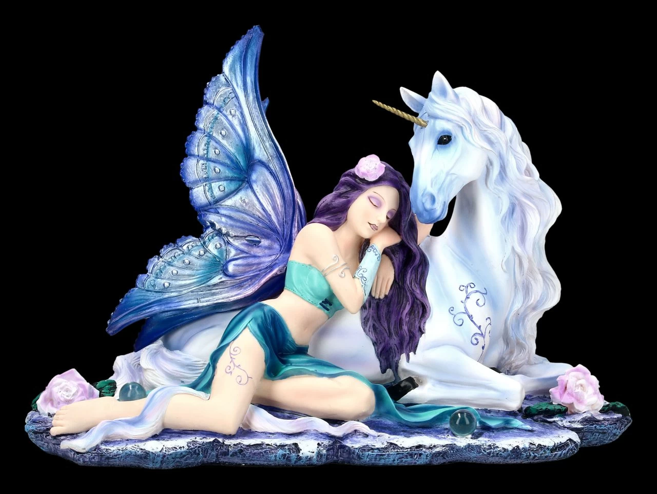 NEMESIS NOW Elfen Figur Mit Einhorn - Belle 1 NEMESIS NOW Elfen Figur Mit Einhorn - Belle