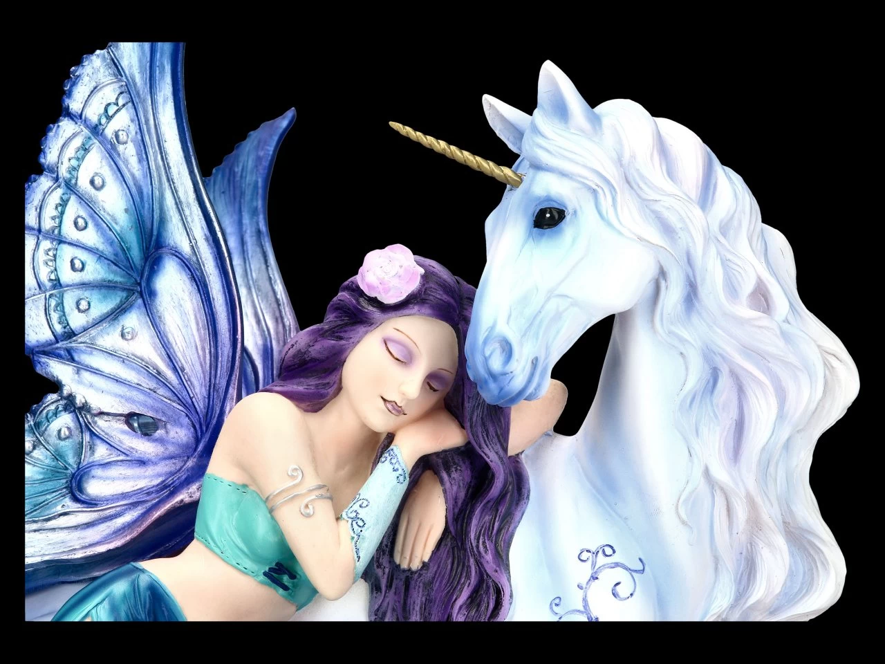 NEMESIS NOW Elfen Figur Mit Einhorn - Belle 6 NEMESIS NOW Elfen Figur Mit Einhorn - Belle – Bild 6