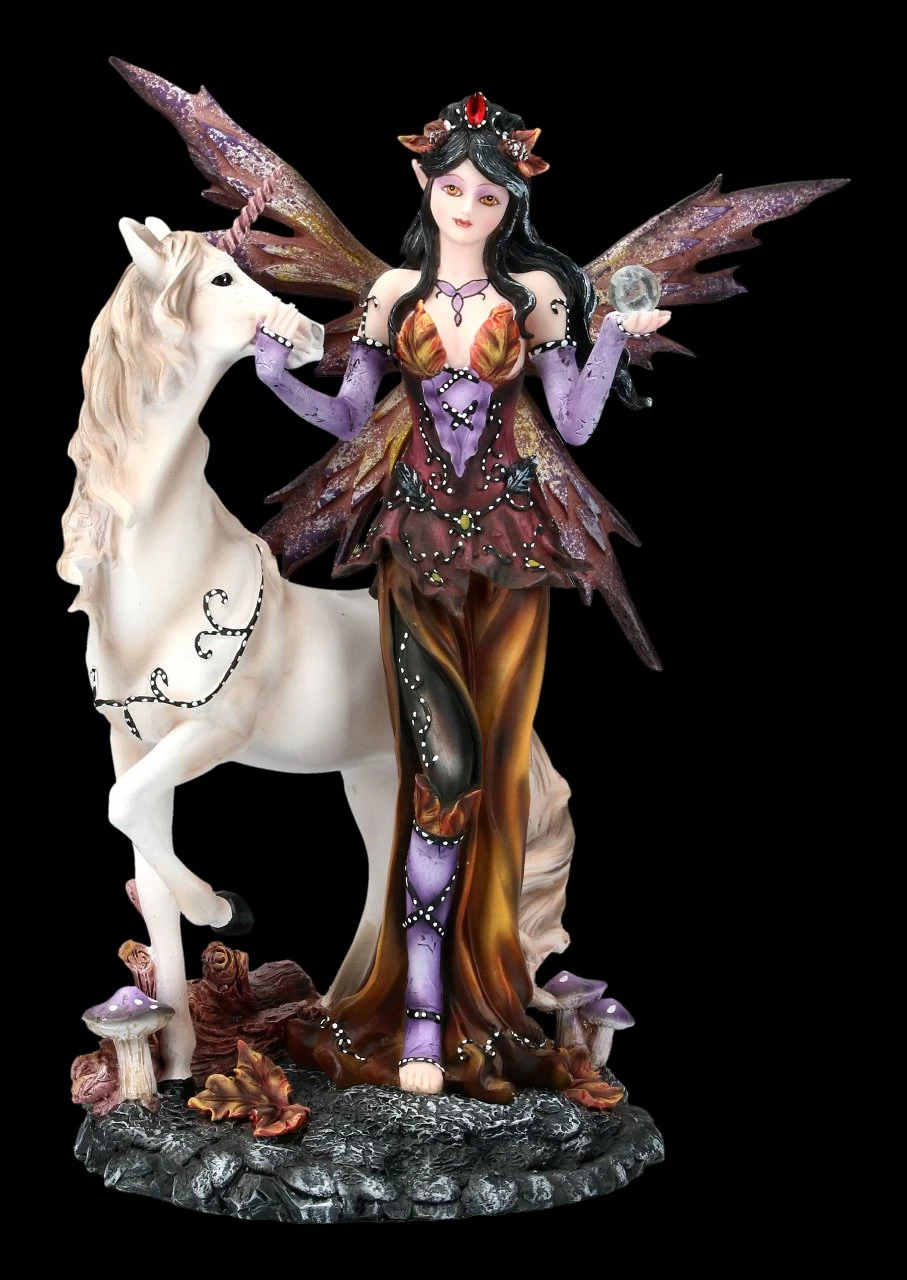Elfen Figur Mit Einhorn - Der Herbst Kommt 2 Elfen Figur Mit Einhorn - Der Herbst Kommt – Bild 2
