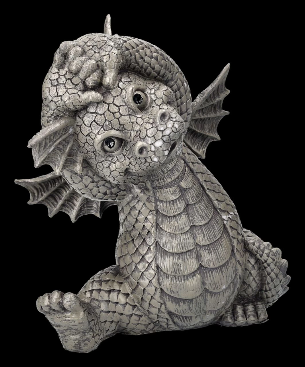 Gartenfigur - Drache Wärmt Sich Auf 2 Gartenfigur - Drache Wärmt Sich Auf – Bild 2