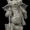 Gartenfigur - Drache Als Gärtner