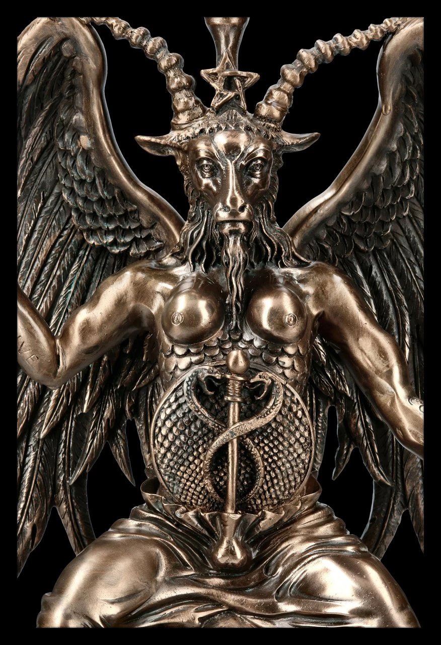 Baphomet Figur - Bronziert Groß 7 Baphomet Figur - Bronziert Groß – Bild 7