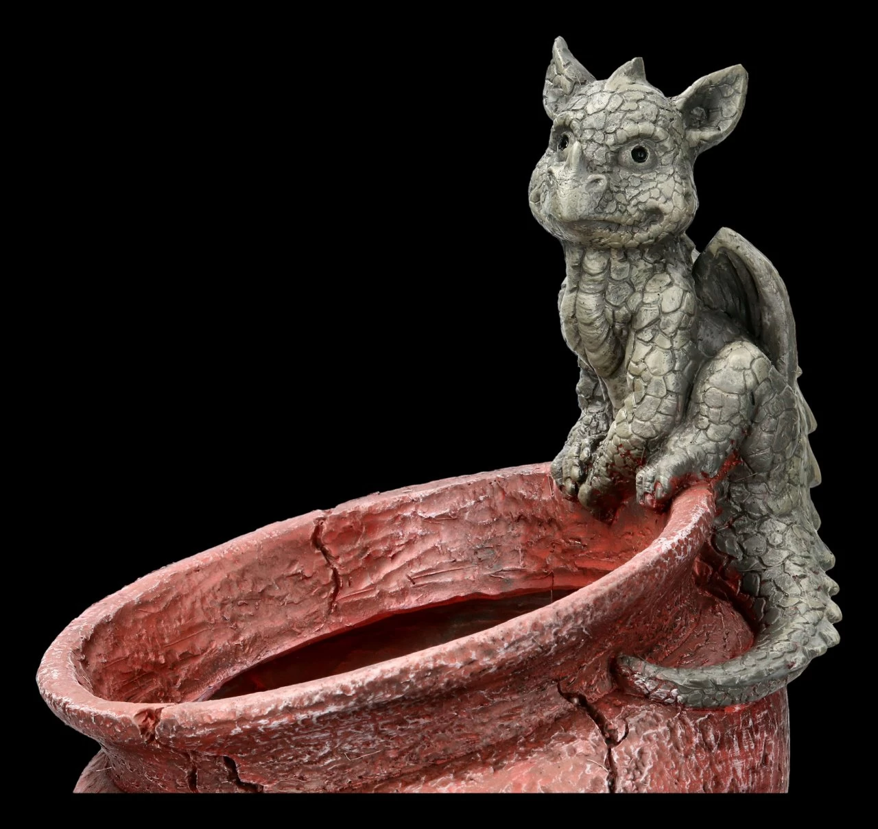 Garten Figur - Drei Drachen Mit Blumentöpfen 6 Garten Figur - Drei Drachen Mit Blumentöpfen – Bild 6