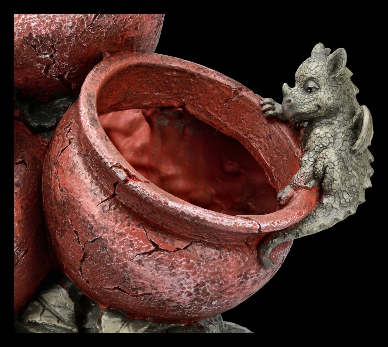 Garten Figur - Drei Drachen Mit Blumentöpfen 7 Garten Figur - Drei Drachen Mit Blumentöpfen – Bild 7
