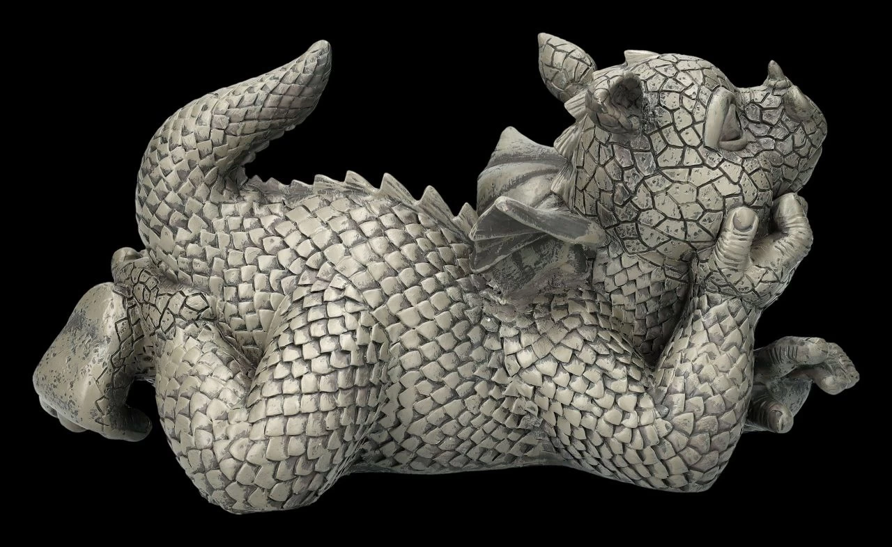 Gartenfigur - Drache Träumt Vor Sich Hin 5 Gartenfigur - Drache Träumt Vor Sich Hin – Bild 5