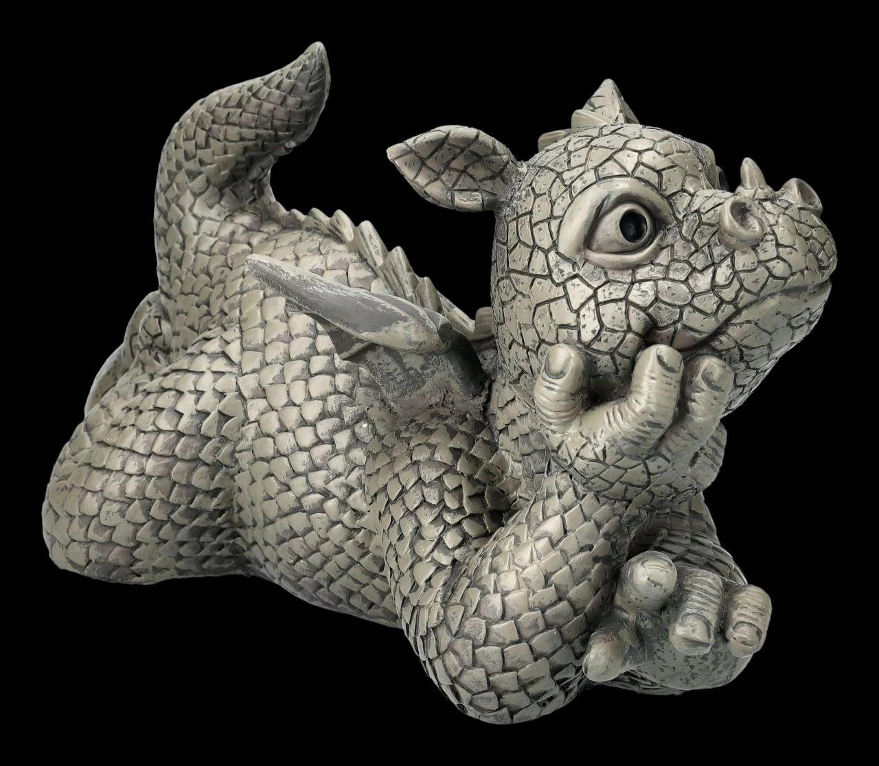 Gartenfigur - Drache Träumt Vor Sich Hin 2 Gartenfigur - Drache Träumt Vor Sich Hin – Bild 2