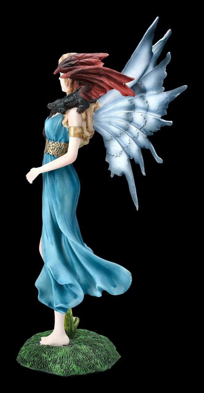 Elfen Figur - Kalia Mit Drache Auf Schulter 3 Elfen Figur - Kalia Mit Drache Auf Schulter – Bild 3