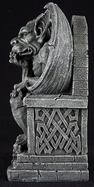 Gargoyle Figur Auf Thron 4 Gargoyle Figur Auf Thron – Bild 4