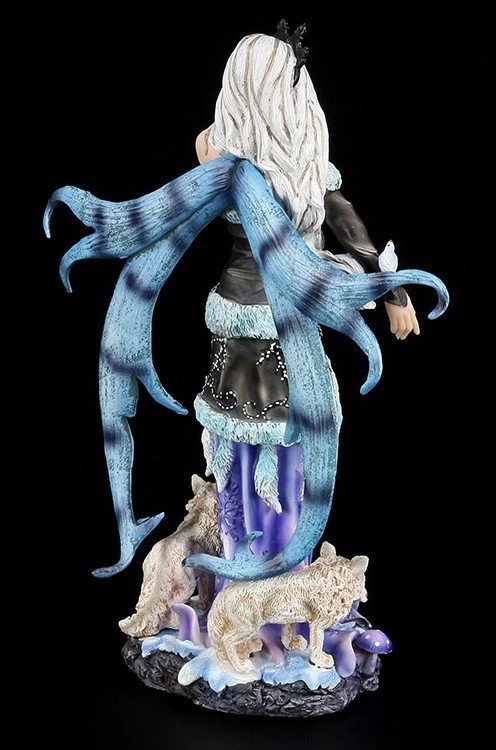 Elfen Figur Mit Zwei Füchsen 6 Elfen Figur Mit Zwei Füchsen – Bild 6