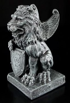 Geflügelter Löwe Mit Schild -Modell Und Figurengeschäft 5858 4 lion gargoyle 4 1280x1280