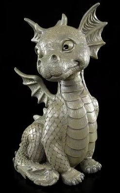 Gartenfigur - Baby Drache Sitzend -Modell Und Figurengeschäft 6283 4 garten drache 4 1280x1280