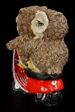 Eulen Paar Auf Roter Vespa - Lustige Figur -Modell Und Figurengeschäft 6332 2 eulen paar 2 1280x1280