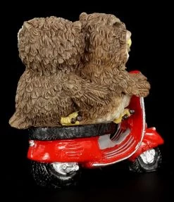 Eulen Paar Auf Roter Vespa - Lustige Figur -Modell Und Figurengeschäft 6332 3 eulen paar 3 1280x1280