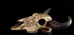 Totenkopf Bison Mit Tribals -Modell Und Figurengeschäft 6738 2 tribal bison skull 2 1280x1280