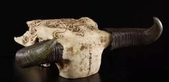Totenkopf Bison Mit Tribals -Modell Und Figurengeschäft 6738 3 tribal bison skull 3 1280x1280