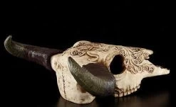 Totenkopf Bison Mit Tribals -Modell Und Figurengeschäft 6738 4 tribal bison skull 4 1280x1280