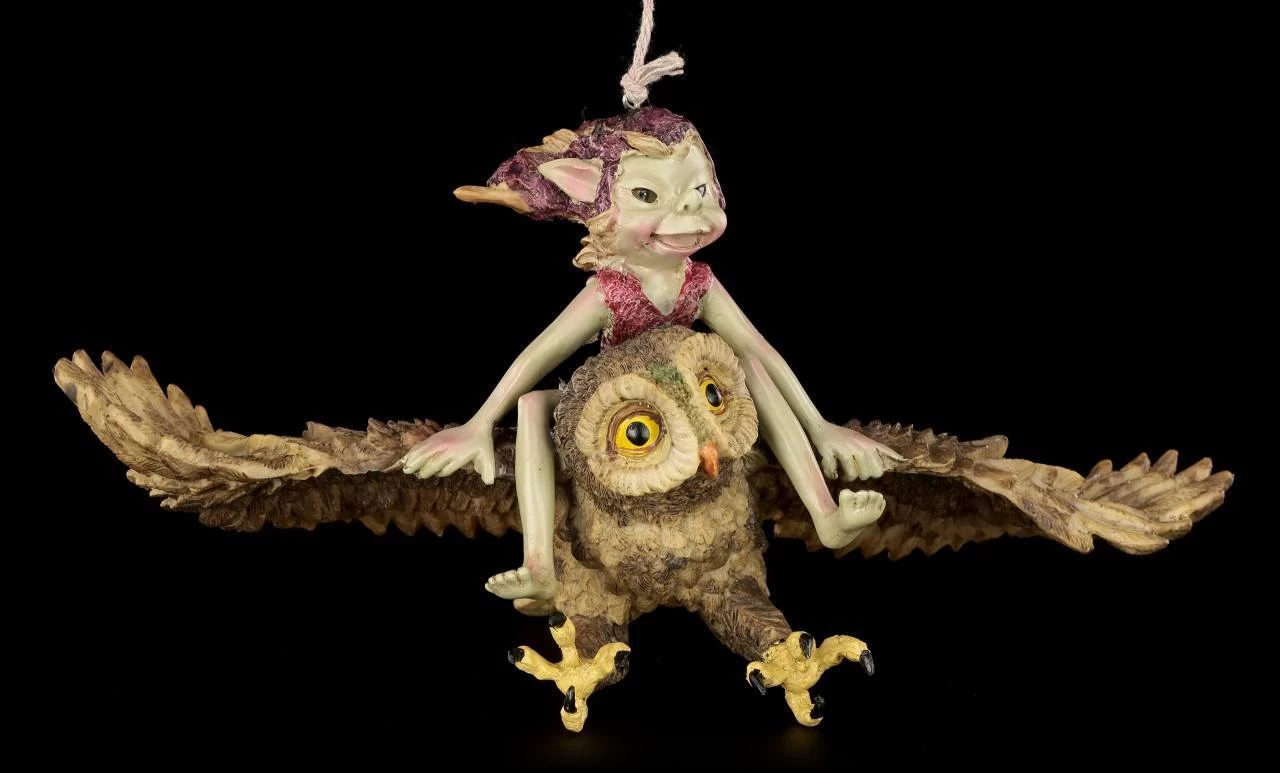 Pixie Figur - Mit Eule Hoch Hinaus 2 Pixie Figur - Mit Eule Hoch Hinaus – Bild 2