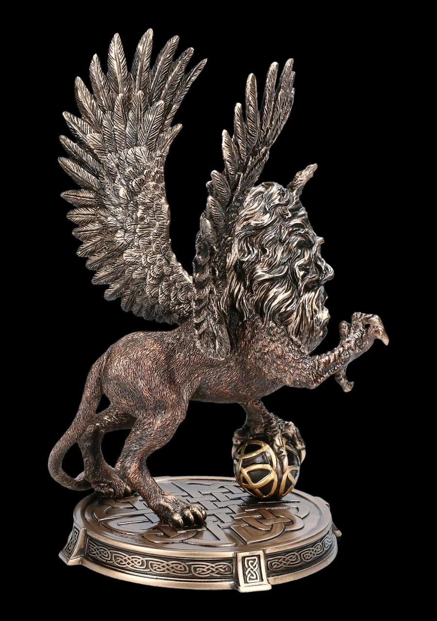 Greif Figur Auf Runder Base 5 Greif Figur Auf Runder Base – Bild 5