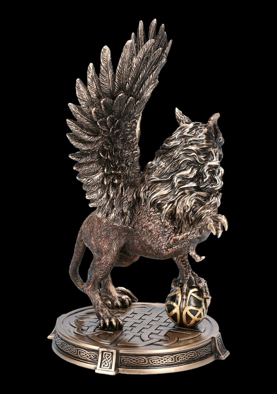 Greif Figur Auf Runder Base 6 Greif Figur Auf Runder Base – Bild 6